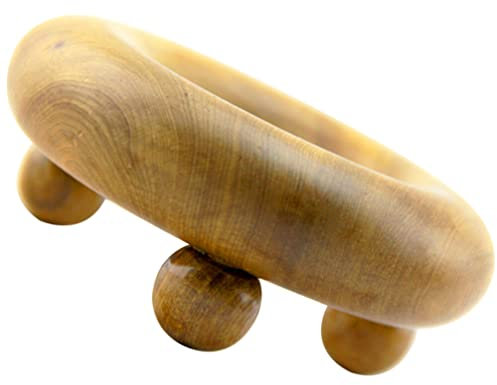 Healvian Holzmassagegerät Für Nacken Schulter Handmassage Körpermassage Rückenmassage Bälle Tragbar Kleines Massagegerät Aus Holz