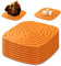 Caja Nido de Pollo, 8pcs Almohadillas de anidación Suaves para gallinero, 11.8inch Alfombrillas Reutilizables para anidar gallinas, Accesorios para Proteger Huevos de gallina (Naranja) (Naranja)