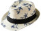 Maeau Chapeau de Paille Plage Enfant Garçon Fille Chapeau de Jazz Blanc Été Panama Trilby Fedora 1 2 3 Ans Casquette de Soleil Bébé Anti UV Imprimé Chapeau de Cowboy en Paille Voyage Vacances 54cm