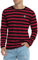 KUYIGO Women Long Sleeve T Shirts Classic Round Neck Versatile Young Fashion Tops L Black Red