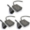 Pro Elec PEL01256 IEC C14 Plug To 13A UK Socket Power Lead, Black, 3m (Pack of 3)