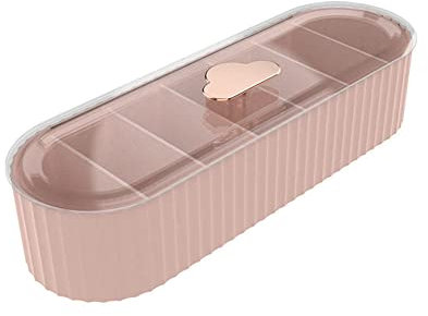 Kabelaufbewahrungsbox, 7-Gitter-Kabel-Organizer-Box mit Deckel, Kabelmanagement-Box, Große Aufbewahrungsbox für Ladestecker, Desktop-Kleinigkeiten, Kostenlose 12 Sortieraufkleber und 10 Kabelbinder