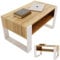 CraftPAK Wohnzimmer Tisch für Couch aus hochwertigem Holzwerkstoff, moderner Couchtisch mit zusätzlicher Ablagefläche, Sofatisch für Wohnzimmer, Farbe Bardolino-Weiß couchtisch weiß
