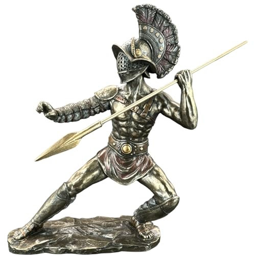 57 SPECIAL REPLICAS Skulptur Deko RÖMISCHER Gladiator MURMILLO MIT Spanien Bronze Figur als Geschenk für Wohnzimmerdekoration Figuren Deko