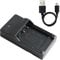 NP-BG1 USB Charger for S-ony Cameras,Compatible with DSC-H50 H55 H70 H90 HX30V HX5V HX7V HX9V W150 W290 W230 W220 W200 W300 W50 W90, Portable and Convenient for Travel and Outdoor Use