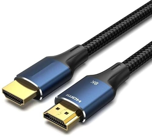 Watio Wave HDMI Cable - HDMI V2.1 8K Cable - 2 Meters with Male Connectors on Both Ends - Support High Speed and Audio *