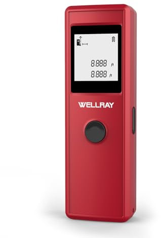 WELLRAY Lazer Measuring Tool Ft/in/Ft-in Units 165Ft Measurement Digital Handheld Laser Distance Meters