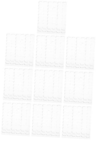 Sewroro 600pcs Transparent Double Sided Sticky Tabs for Walls Photos Posters Removable Clear Adhesive Dots with Strong Hold Invisible Glue Points for Home Office Museum Decor and Crafting