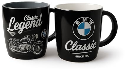 BMW 2x M Logo Tasse Kaffebecher Kaffeetasse Doppelpack Becher Geschenk Classic