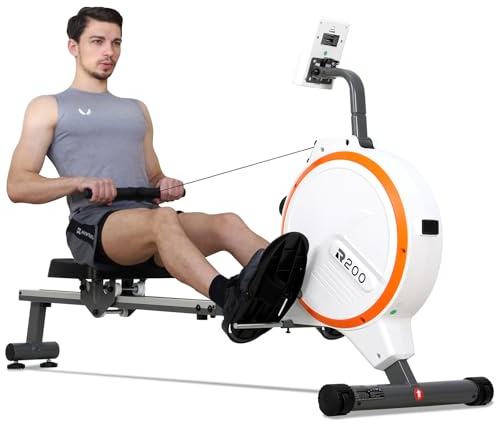 Novonova Máquina De Remo para Casa, Máquina Remo Magnético con 16 Niveles de Resistencia, Pantalla LCD, Maquina De Remo para Casa súper silenciosa, Rowing Machine Remo Fitness Gym En Casa