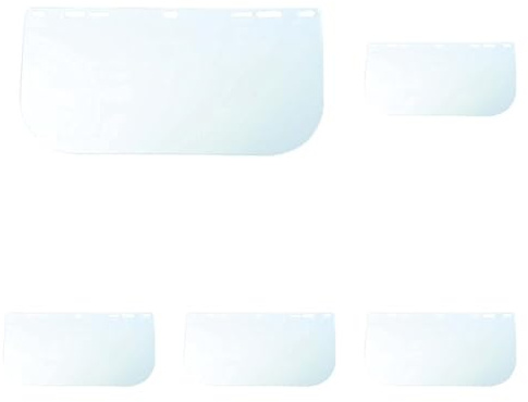 Portwest Visiera di ricambio trasparente, colore: trasparente, dimensioni: 20 x 40 cm, PW92CLR (Confezione da 5)