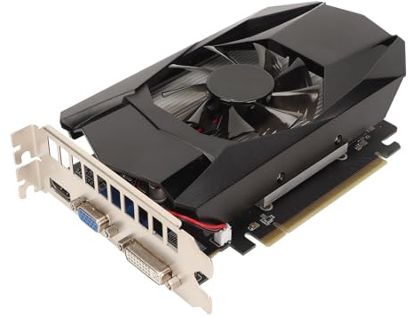equlup Scheda grafica GDDR5 da 4 GB, frequenza core HD7670 128 bit 650 MHz, supporta la scheda video DirectX 11 PCI Express X16 2.1 per giochi per PC