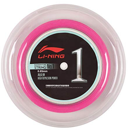 LI-NING High-Performance Badmintonsaite No.1 Badmintonstring 200m AXJJ072 (pink)