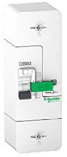 Schneider R9E10360 - Disjoncteur Branchement 1P+N 30/45/60A 500mA Selectif - Resi9 DB60