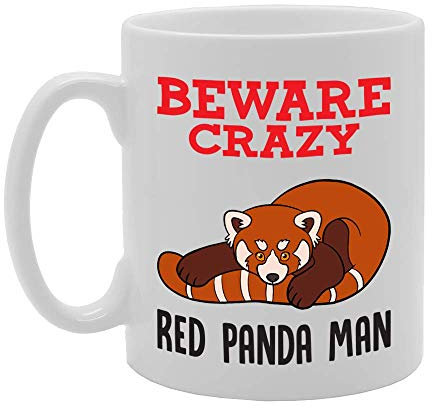 Coralgraph Inc MG4342 Beware Crazy Red Panda Man Novelty Gift Printed Tea Coffee Ceramic Mug