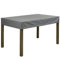 Planesium Premium Gartentisch Schutzhülle Gartenmöbel Abdeckung Hülle Haube Abdeckplane Garnitur wasserdicht atmungsaktiv 575g /lfm (Anthrazit Breite 180cm x Tiefe 90cm x Höhe 15cm)