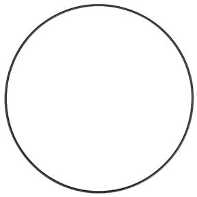 NaDeco Metallring Schwarz beschichtet Ø 20-50 cm, Stärke ca. 3-4 mm | Robuster Drahtring für DIY, Makramee, Traumfänger, Floristik & Hochzeitsdeko | Glatte Oberfläche, stabil, Größe:Ø 20 cm