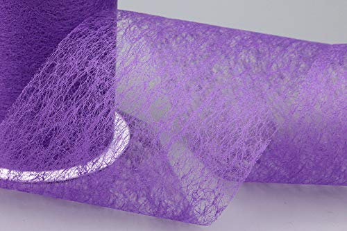 finemark 3 m x 10 сm Dekoband VLIES LILA Violett Schleifenband Geschenkband Deko Netzband Floristik Band Vliesband Dekovlies Tischdekoration zum Basteln Dekorieren Tischläufer Tischband