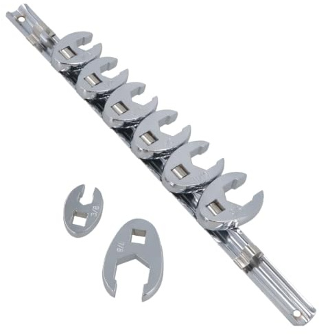 3/8” Drive Imperial SAE AF Crowfoot Crowfeet Crowsfeet Spanner 3/8” – 7/8” 8pc