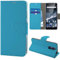 N NEWTOP Cover Compatibile per Nokia 5, HQ Lateral Custodia Libro Flip Chiusura Magnetica Portafoglio Simil Pelle Stand (Azzurra)