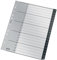 Leitz Register mit 20 Taben, 1-20, Extrabreit, Umweltfreundlich, Recycle-Serie, Schwarz, 12110000