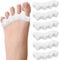 Ballotte Premium Silicone Ball of Foot Cushions | High Heel Inserts for Women - Gel Heel Pads/Metatarsal Pads Women (Premium Toe Spacers (White 6 Pack))