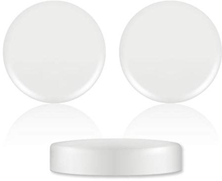 Tapas de plastico ajustables para vasos de yogurt / Pack 24 tapas para tarro de yogurteras de 143ml y 150ml para vasos 58mm de diametro