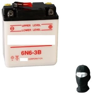 Compatible avec Honda CB N 125 1976-1979 Batterie UASA DÉJÀ PRÊTE À l'emploi 6N6-3B 6V/6AH Batteries pour Moteur SPÉCIFIQUE Moto Scooter Complet