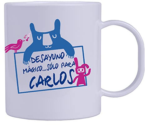 CALLE DEL REGALO Taza desayuno mágico personalizado con su nombre