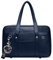 DIRRONA Damen Schultertasche Japanische Schule Handtasche Lässig Kawaii JK Tasche Große PU Leder Damen Handtasche Reisen Mädchen Duffle Geldbörse Blau