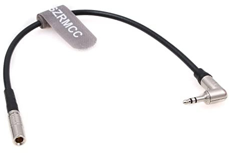 SZRMCC Timecode Kabel rechtwinklig 3,5mm TRS auf DIN 1.0/2.3 für Tentakel Sync Systeme auf Canon EOS R5C UltraSync One DSLR Kamera Audio Recorder