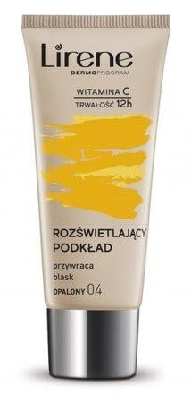 Lirene leuchtende Foundation 04 Gebräunt mit Vitamin Duo C 30 ml - Langes Haltbarkeitsdatum!