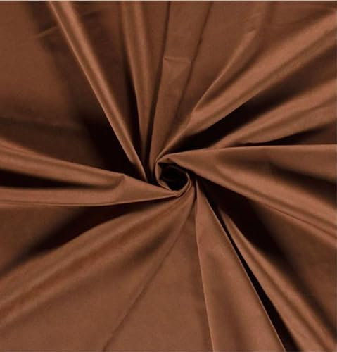 Weiches dehnbares Wildlederimitat MAX Uni 0,5m - Öko-Tex Standard 100 Kl.1 Bekleidungsstoff Meterware Velour Lederimitat Stoffe (Rost)