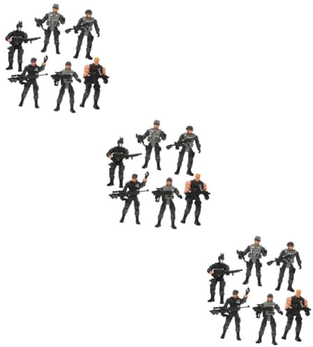 18-teiliges Miniatur-Soldaten-Spielzeug, Zombie-Puppen, Kunststoff, grünes Spielzeug, Soldaten, Krieg, Marionette, Kunststoff, Cosplay