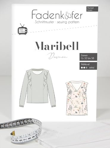 Schnittmuster und Nähanleitung - Maribell Damen weiß