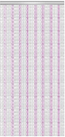 Shoze 214 x 90CM Aluminium Metal Chain Strip Door Curtain Fly Pest Door Blinds Screen Control (Purple Silver)