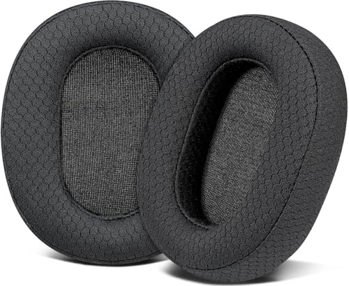 SOULWIT Ersatz Ohrpolster für Sony Inzone H5 (WH-G500) Wireless Gaming Headset, Ohrpolster mit Fußballtextur-Stoff, Geräuschisolierender Schaum