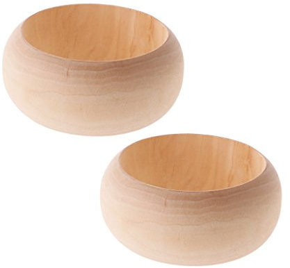 Suammiitstrieadea Bracciale rigido in legno naturale grezzo, larghezza 38 mm, per fai da te, as description, Plastica, come descrizione