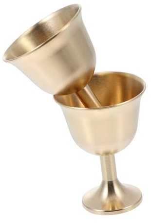 Amosfun 2pezzi Tazza Di Rame Tazza Di Rame Da Professionista Bicchieri Da Vino Calici Classici Articoli Per Feste Resistenti Adatti Diversi Utilizzi Lucidi Esternamente Lavare a Mano Per b