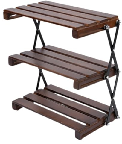 Klappregale – Faltbares Lagerregal, | 3 Schichten Tragbares Multifunktions-Display- , schmale Räume, Schuhregale, Küche, zusammenklappbares Lagerregal für Zuhause, Outdoor-Camping