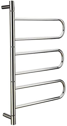 WLCBWYF Heated Towel Rail Rails Electric Towel Rack for Bathroom, Electric Towel Heater, Wall Mounted Towel Warmer, Let Towels are No Longer Cold, Brushed Nickel