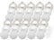 Inge Glas Weihnachtskugeln mit Haken | Schöne Christbaumkugeln aus Glas | Set 30 Kugeln und 40 Aufhänger | Christbaumschmuck Weihnachtsbaumkugeln (Just White)