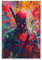 EVMILA Totes Schwimmbad Deadpool Leinwanddruck Kunstdruck, Poster, Für Büro, Schlafzimmer, Cafe, Dekoration Mit 16x24inch(40x60cm)