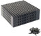 4pcs Base Plates Multipack Classic Baseplate Building Plates Age 6+ for Bricks 16x16 Architectural Panels Create Pixel Paintings & Wall Displays Compatible with Major Brick Brands (Black)