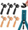 6 Stück Fix-Reißverschlusszieher, Reißverschlussschieber Ersatz, Universal-Reißverschluss, Reißverschluss Zipper Reparatur für Jacke, Rucksack, Gepäck, Schlafsack(Schwarz + Khaki)