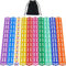 QUTHZZHY Würfel 100 Stücke, Bunte Würfel Set, 16mm Farbwürfel 6 Seitige, Würfel mit Einstecktaschen, Spielwürfel für Tischkartenspiele, Acrylwürfel 10 Farben, für Matheunterricht Mathe