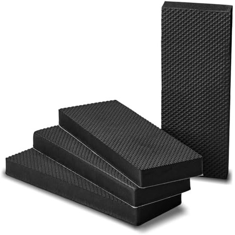 Paraspigoli in gommapiuma, 4 pezzi, protezione da parete per garage, 30 x 10 x 3 cm, protezione autoadesiva per porte, garage, pareti del garage, colore nero