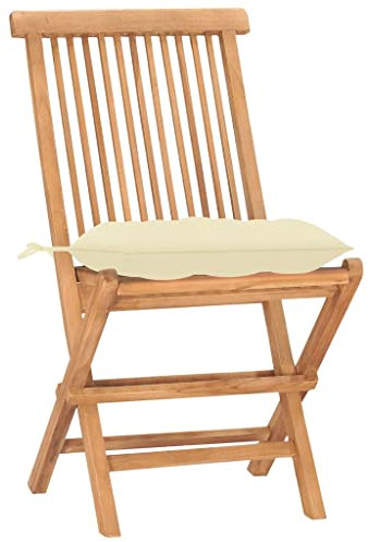 Eleganz 3-TLG. Garten-Essgruppe aus fein geschliffenem Teakholz, klappbar & wetterfest – Perfekt für kleine Gärten & Balkone