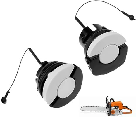 2 Stück Tankdeckel Öltankdeckel für STIHL Motorsäge, Tankverschluss Ersatz Universeller Verschlussdeckel Gas für STIHL MS171 MS181 MS192 MS200 MS210 MS211 MS230 MS240 MS250 MS260, 1 Groß + 1 Klein