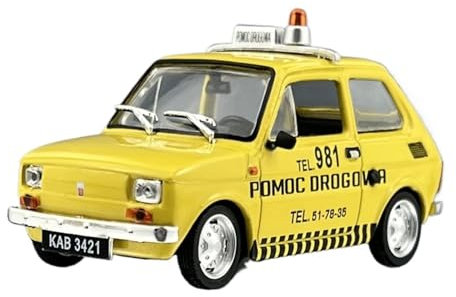 Mini Auto Spielzeug 1/43 Für FIAT 126P Pannenhilfe Service Modell Metall Engineering Fahrzeug Hobbyist Sammlung Wohnkultur